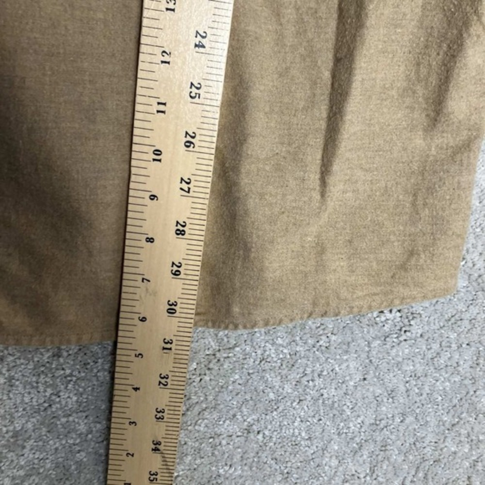 VTG Woolrich Shirt Mens XL Beige Flannel Long Sleeve Button Front Outdoor Casual - Picture 7 of 11